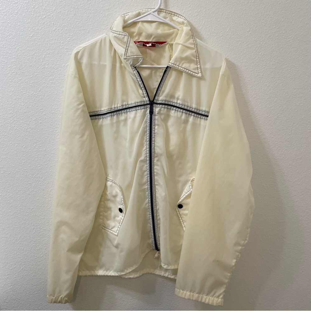 Emory all American jacket nylon white large vintage
